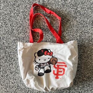 Hello Kitty Giants Tote Bag - Red and White